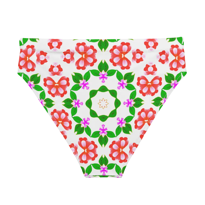 Symmetrical Floral Paradise High Waisted Bikini Bottom product image (2)