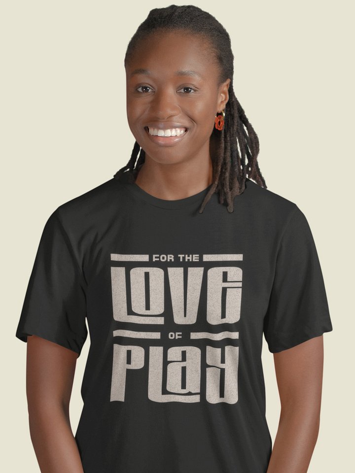 For the Love of Play - Board Game T-shirt, black product image (1)
