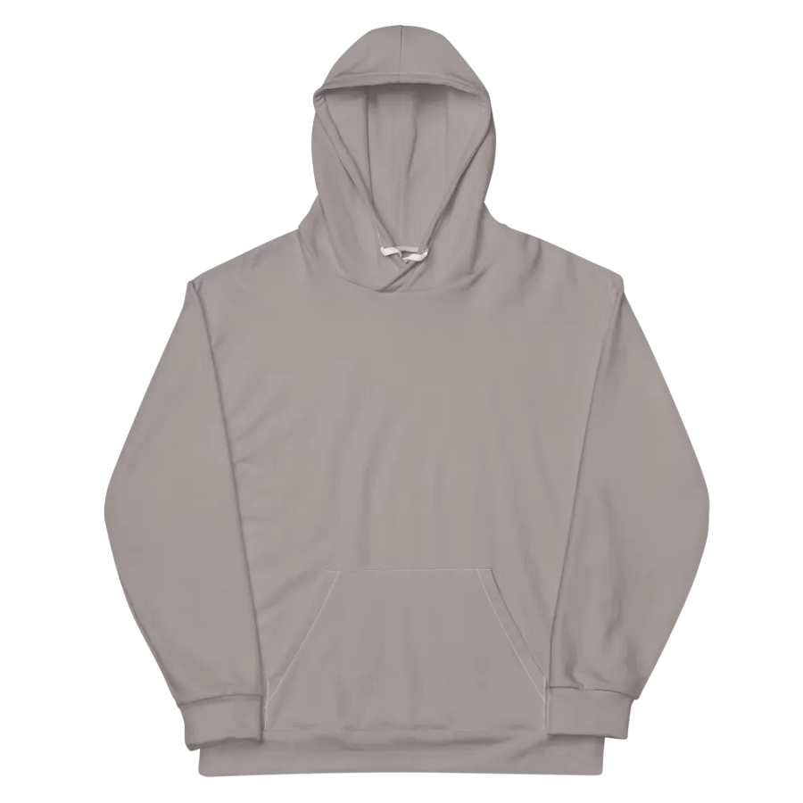 Plain Grey Soft Summer Unisex Recycled Polyester Heavyweight Premium Hoodie by Treasure Pie product image (12)