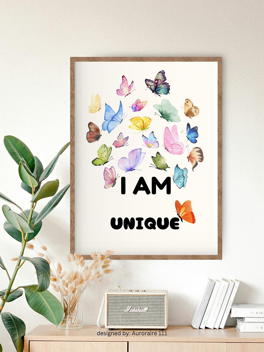 I AM Unique - Printable Wall Art | Digital Poster Download | Multiple Sizes Included product image (4)