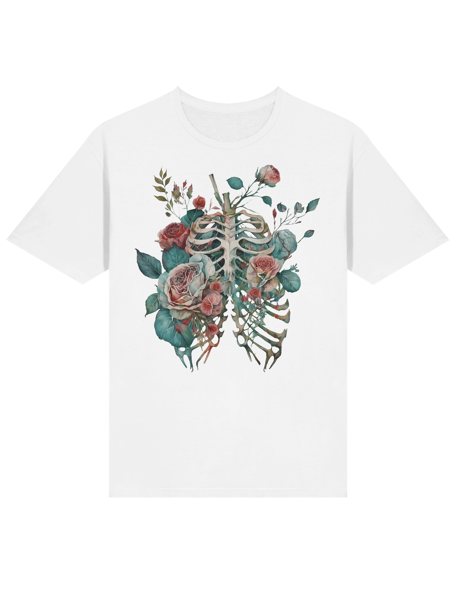 Botanical Anatomy Rose Ribcage Watercolor product image (2)