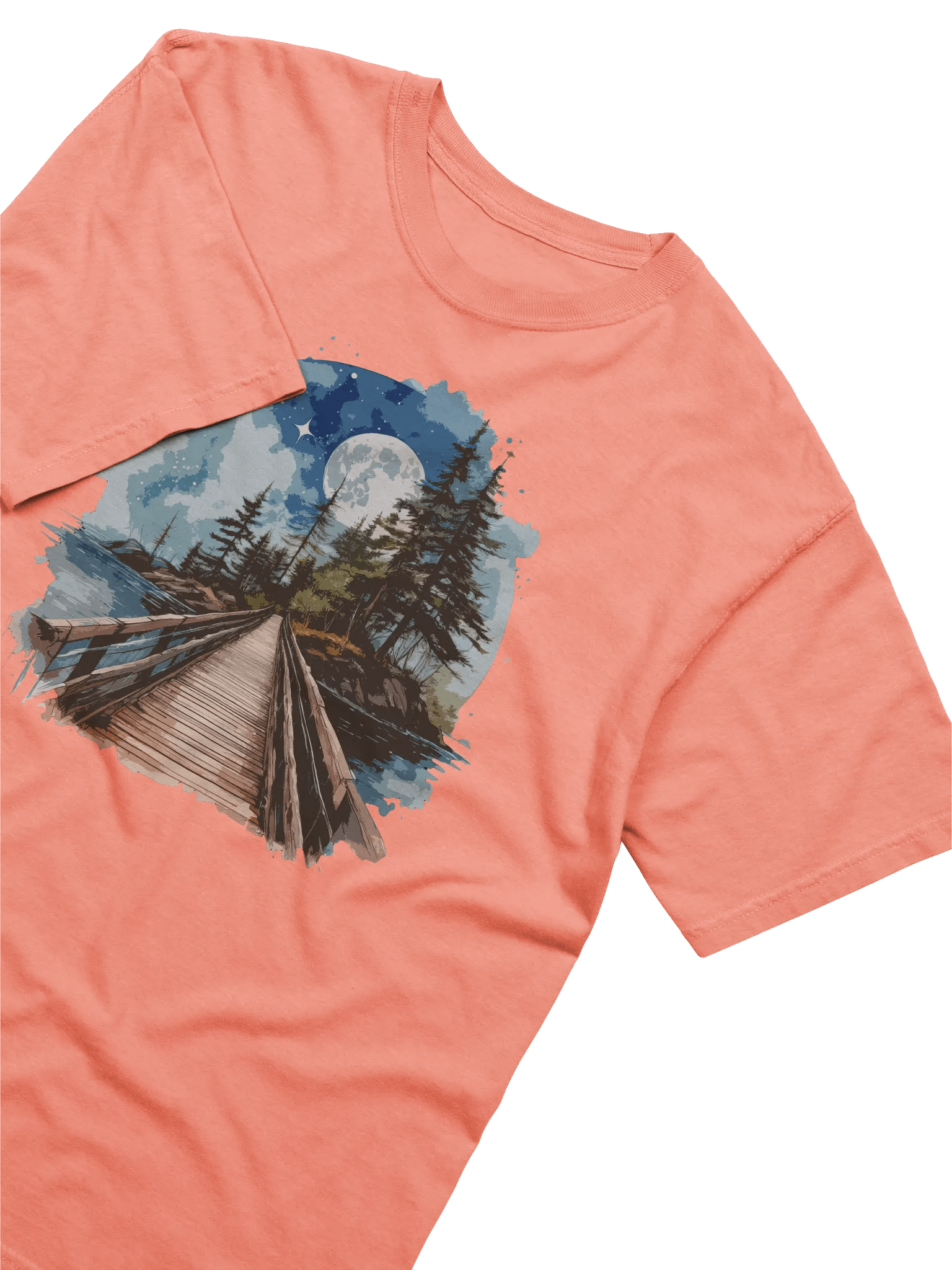 Moonlit Island Crossing | Comfort Colors Heavyweight T-Shirt product image (1)