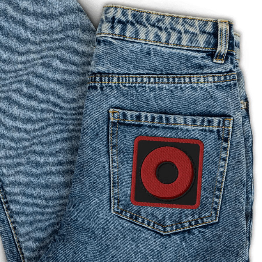 Red Ring Embroidered Patch product image (3)