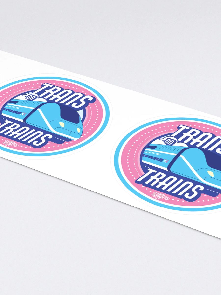 Trans on Trains sticker 4-pack product image (4)