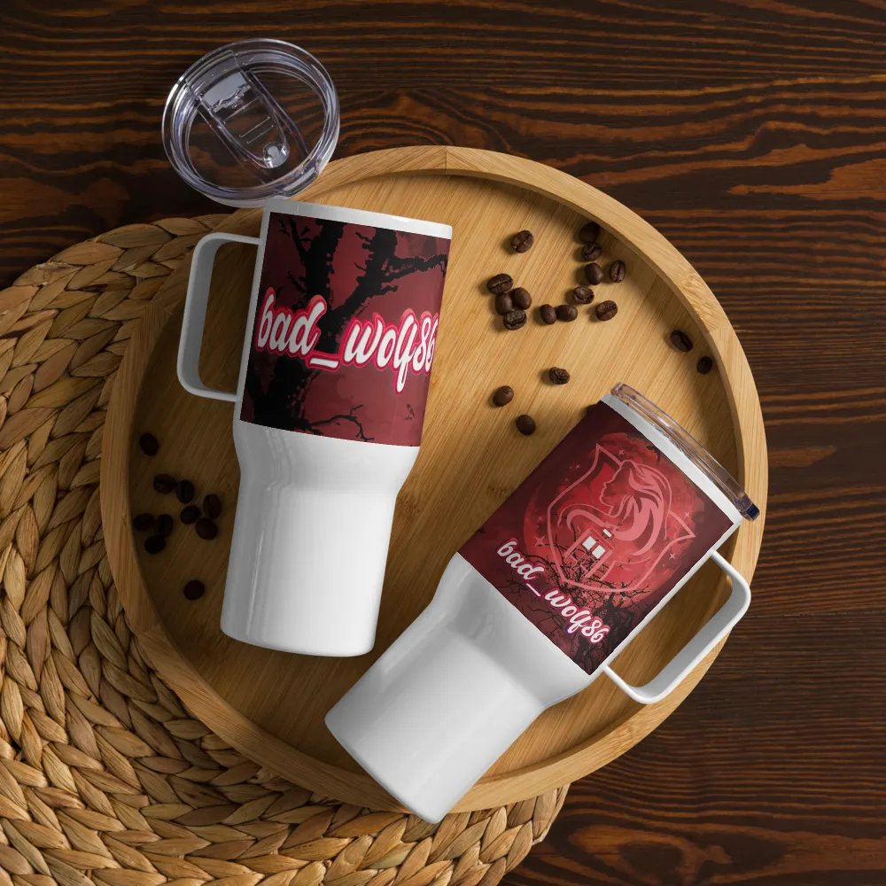 Travel mug w/ handle BadWolf product image (12)