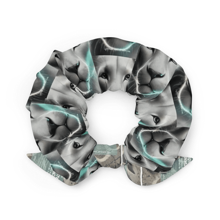 "Unstoppable Grace" Lioness All-Over Print Scrunchie – A Tribute to Fierce Feminine Power product image (5)
