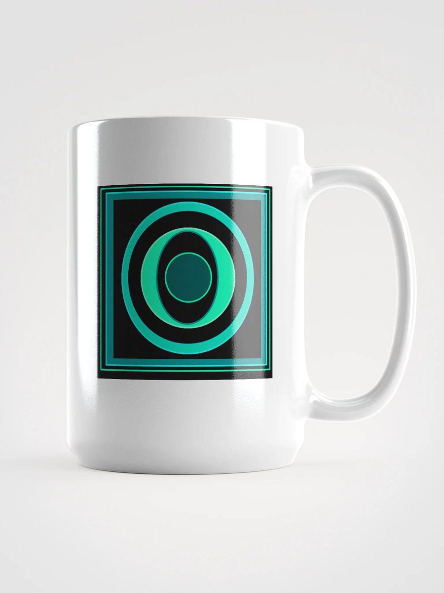 Imperfect green geometry Concentric Mug product image (1)
