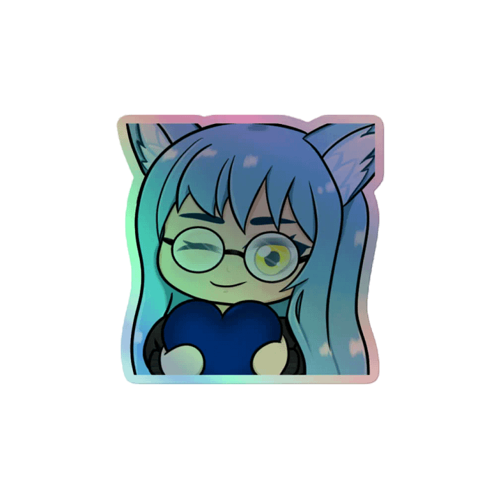 Blue232 Love Holographic Sticker product image (2)