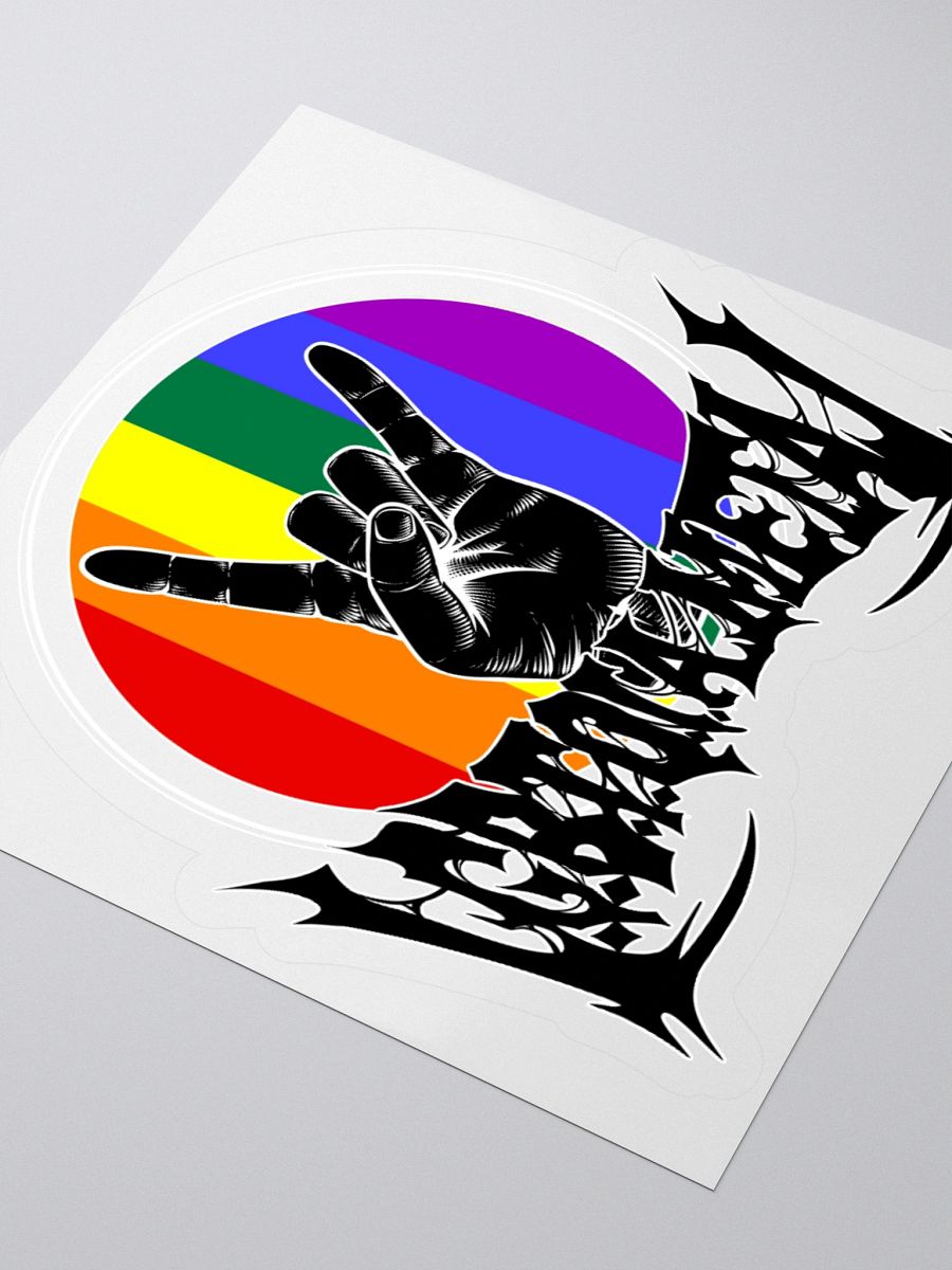 LGBTQIA Rainbow Metal Stickers product image (3)