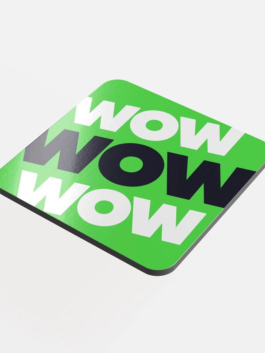flght WOW EMOJI Coaster product image (4)