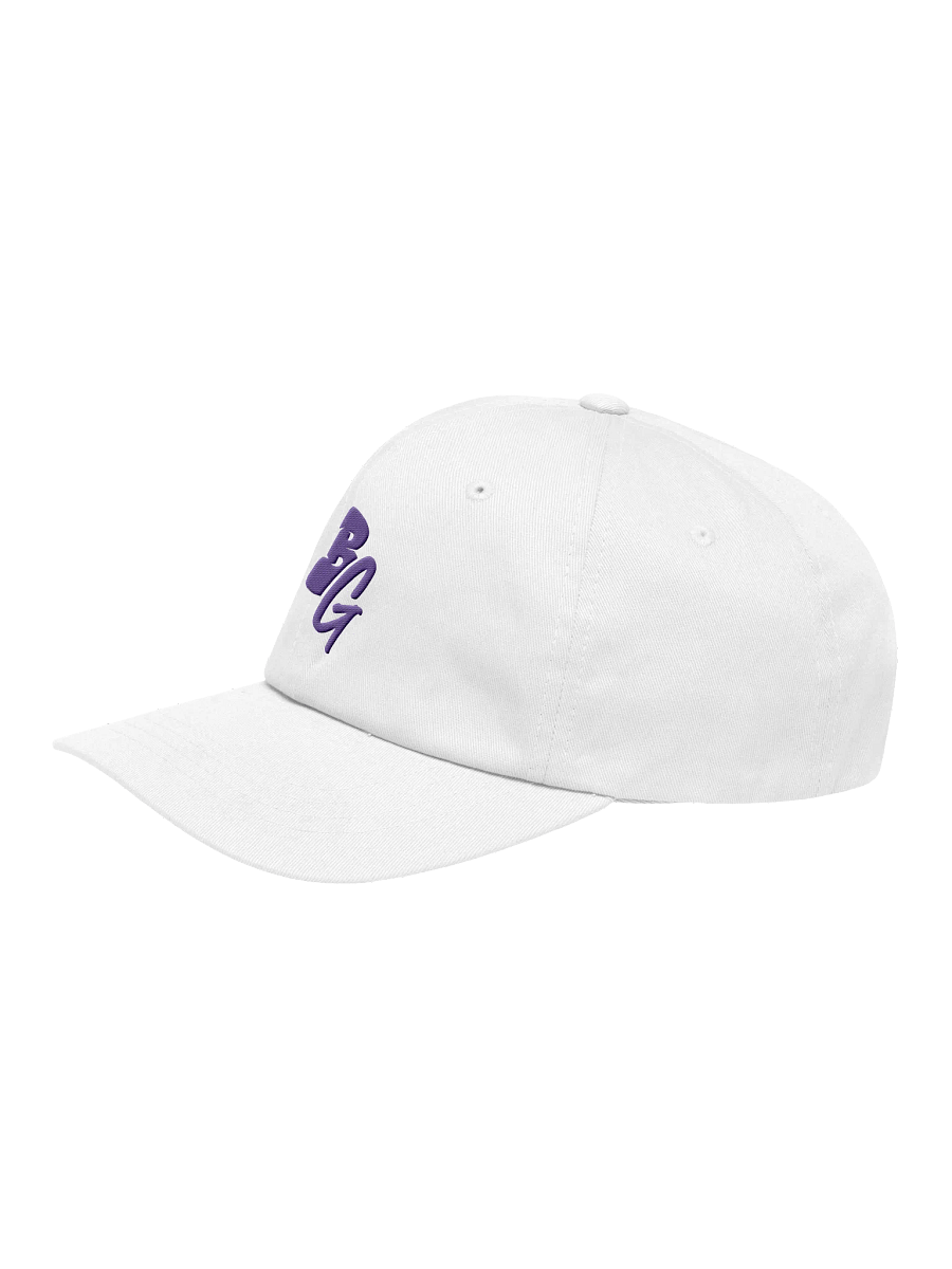 Graffiti Initial - White / Purple Dad Hat product image (3)