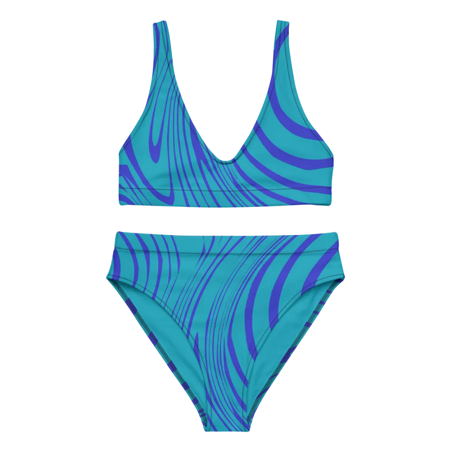 Ocean Vortex High Waited Bikini Set product image (5)