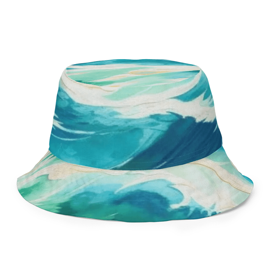 FOLLOWING SEA Fluidity in Green Reversible Bucket Hat product image (5)