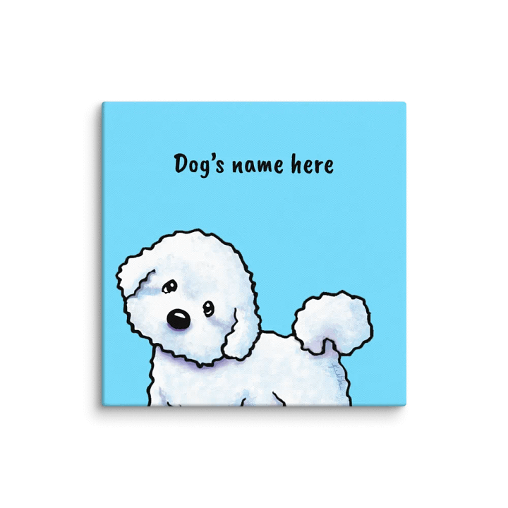 Personalized KiniArt Bichon Frisé Canvas Print product image (2)