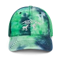 Unicorn and Rancher Tie Dye Hat with white embroidery product image (1)