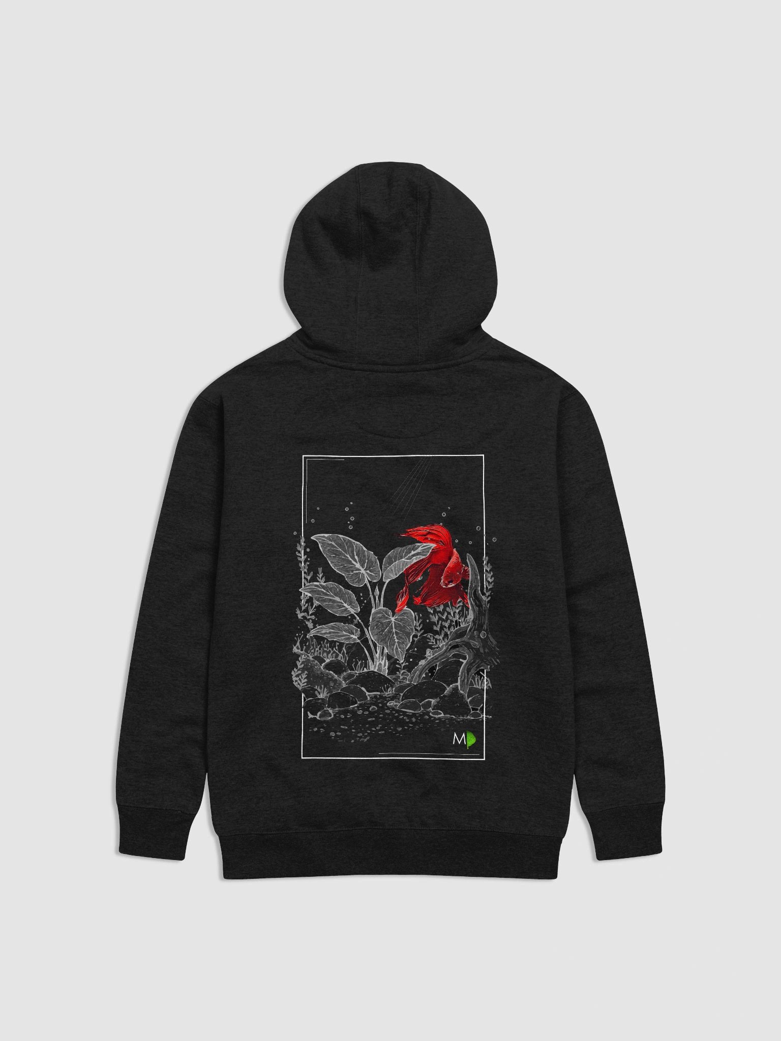 NEW! Red Betta BACK PRINT Hoodie product image (1)