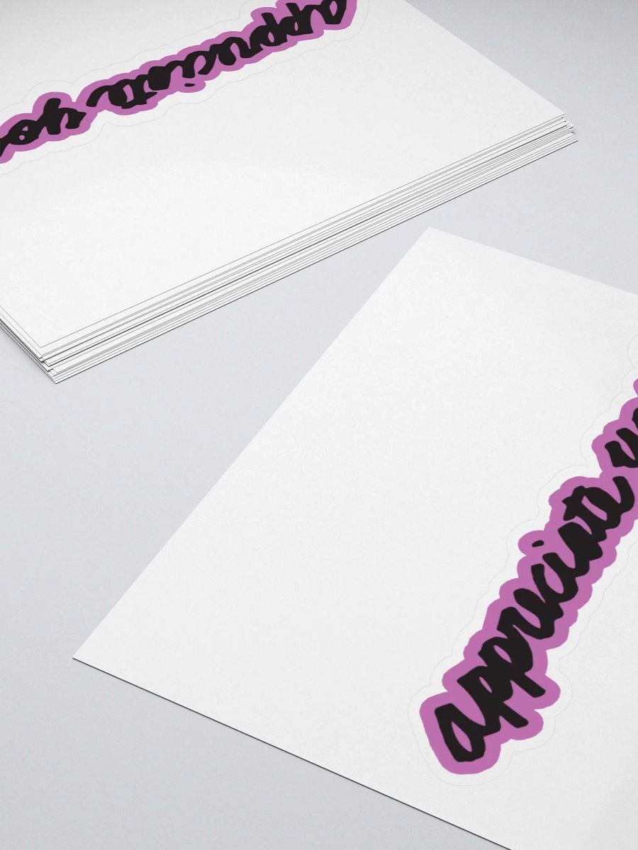 Pink Appreciate You Bubble-free stickers product image (11)