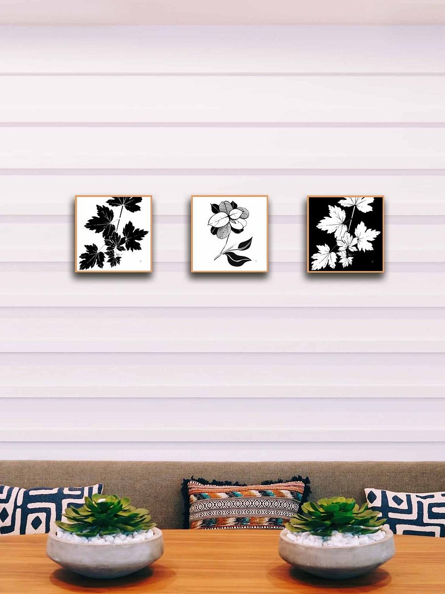 Blank Canvas: Unleash Your Artistic Vision - Stylish Leaves product image (8)