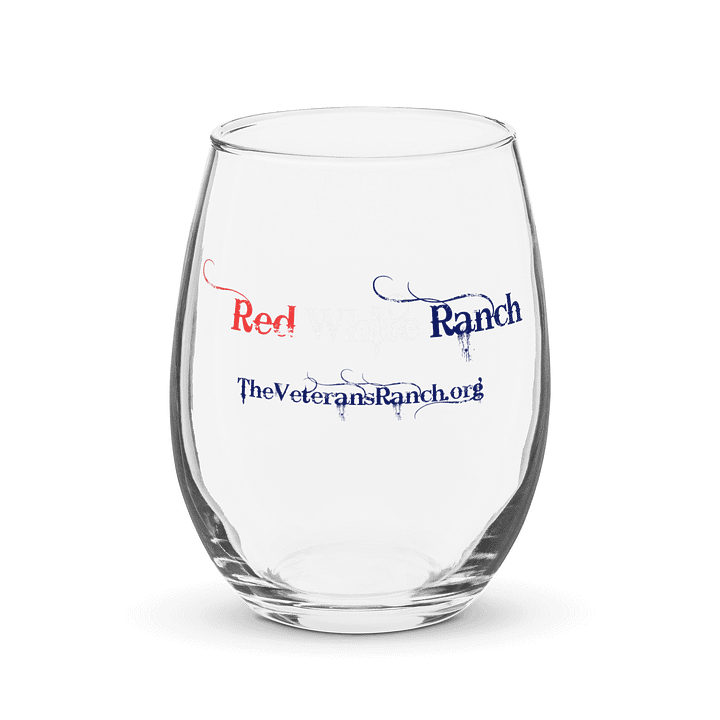 Red, White, Ranch Stemless Wine Glass product image (2)