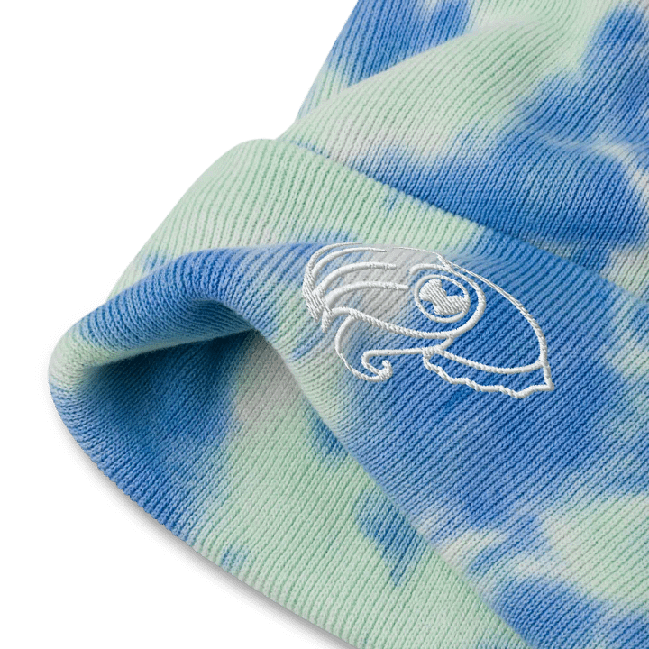Outline Cuttlefish TieDye Beanie - Embroidered product image (8)