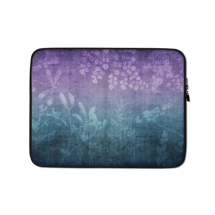 Blue Wildflowers Laptop Sleeve product image (1)
