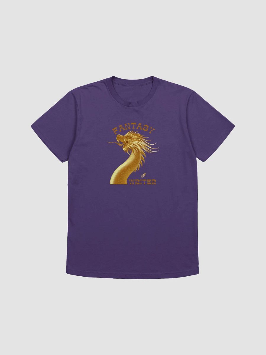 Fantasy Writer Dragon T-shirt - Purple/Gold product image (1)