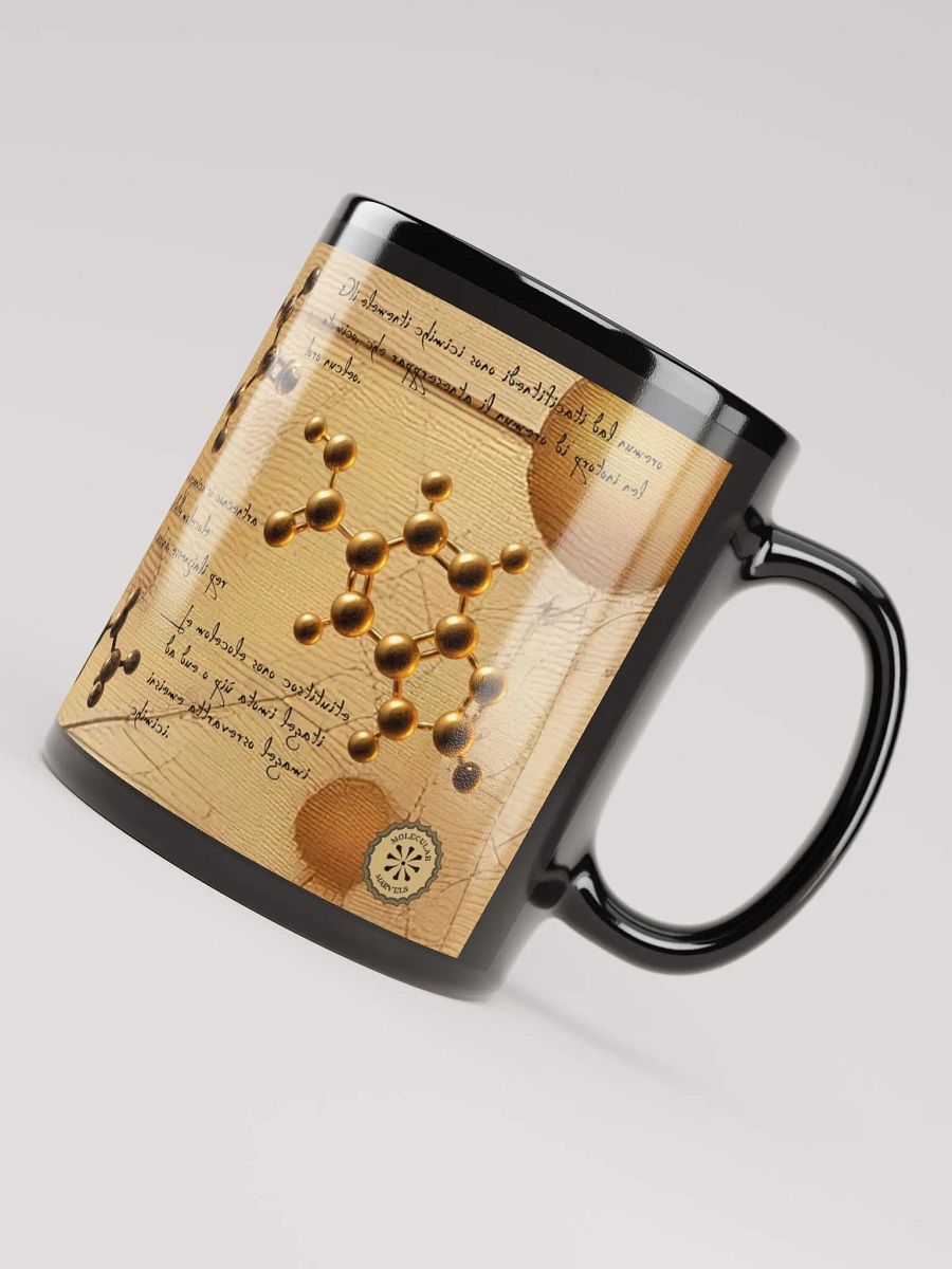 Black Ceramic Chemistry Mug - Science Lover Gift - Chemist- atomic mug- researcher gifts - molecular product image (5)