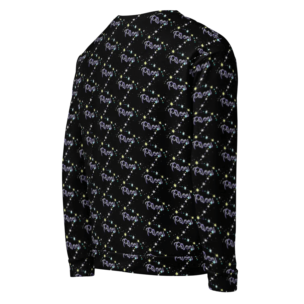 Pisces, Constellation, Black Sweatshirt product image (5)