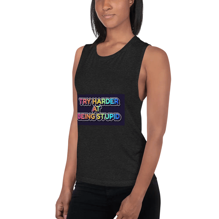 Jay - Try Harder at Being Stupid Tank Top (Black) product image (2)