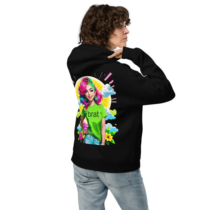 Brat - Premium Hoodie (Black) Brat Life - v5 (Back Printed Design) product image (2)