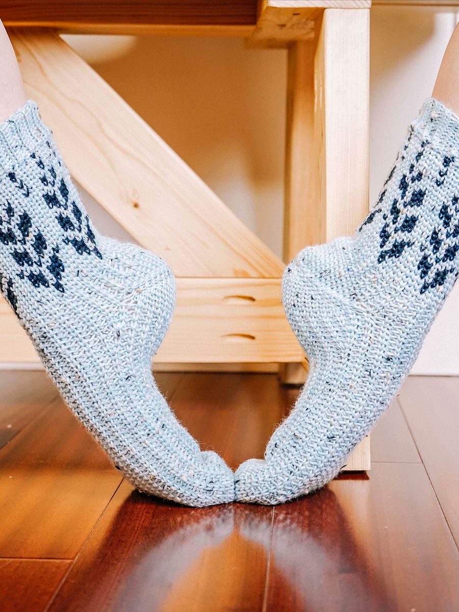 Vine Colorwork Crochet Sock Pattern Tutorial product image (3)