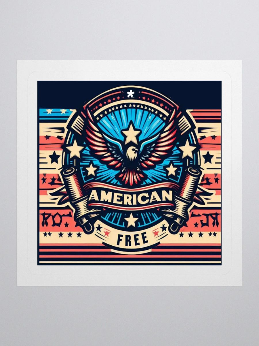 American Pride Eagle Kiss Cut Stickers product image (2)