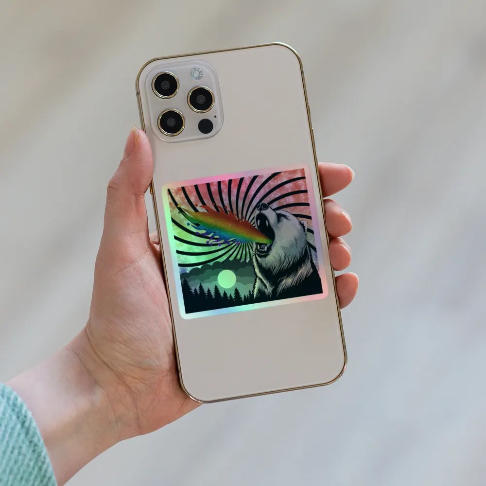 Pride Bear Holographic Sticker product image (8)