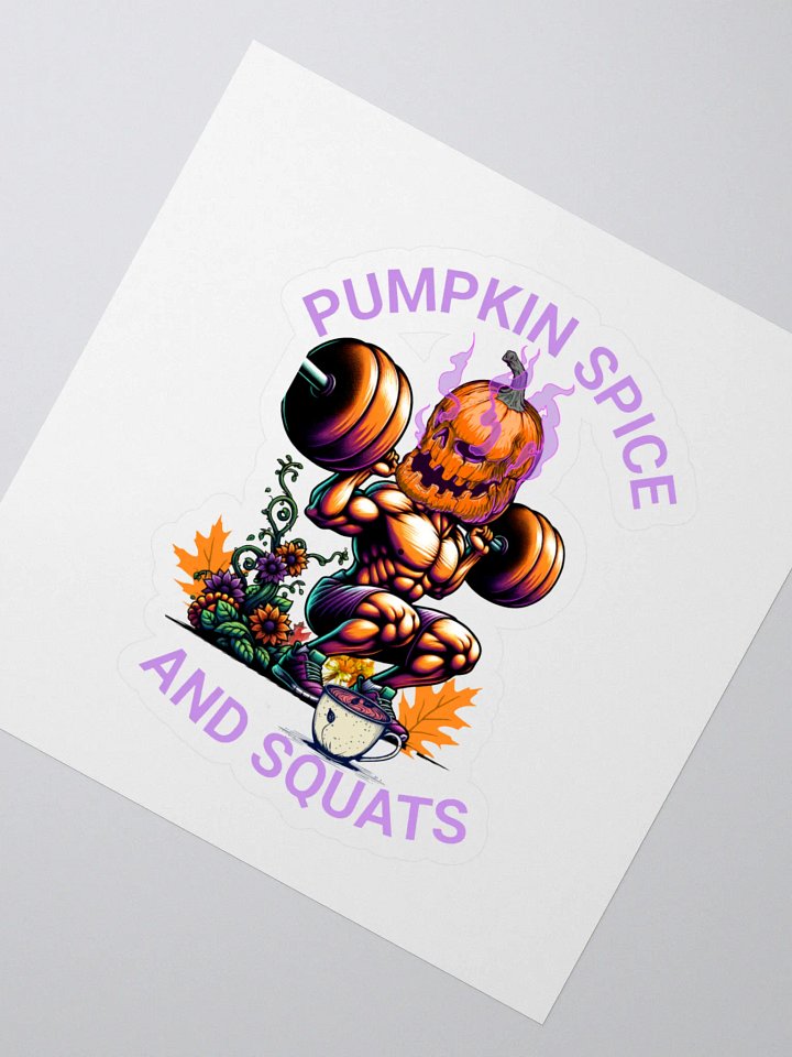 Pumpkin Spice Squat Party Stickers product image (2)