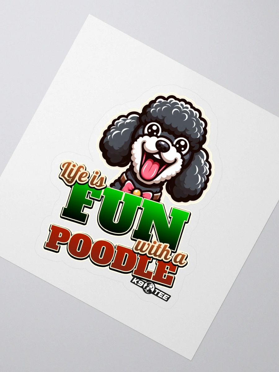Pawsitively Poodle Kiss-Cut Stickers product image (2)