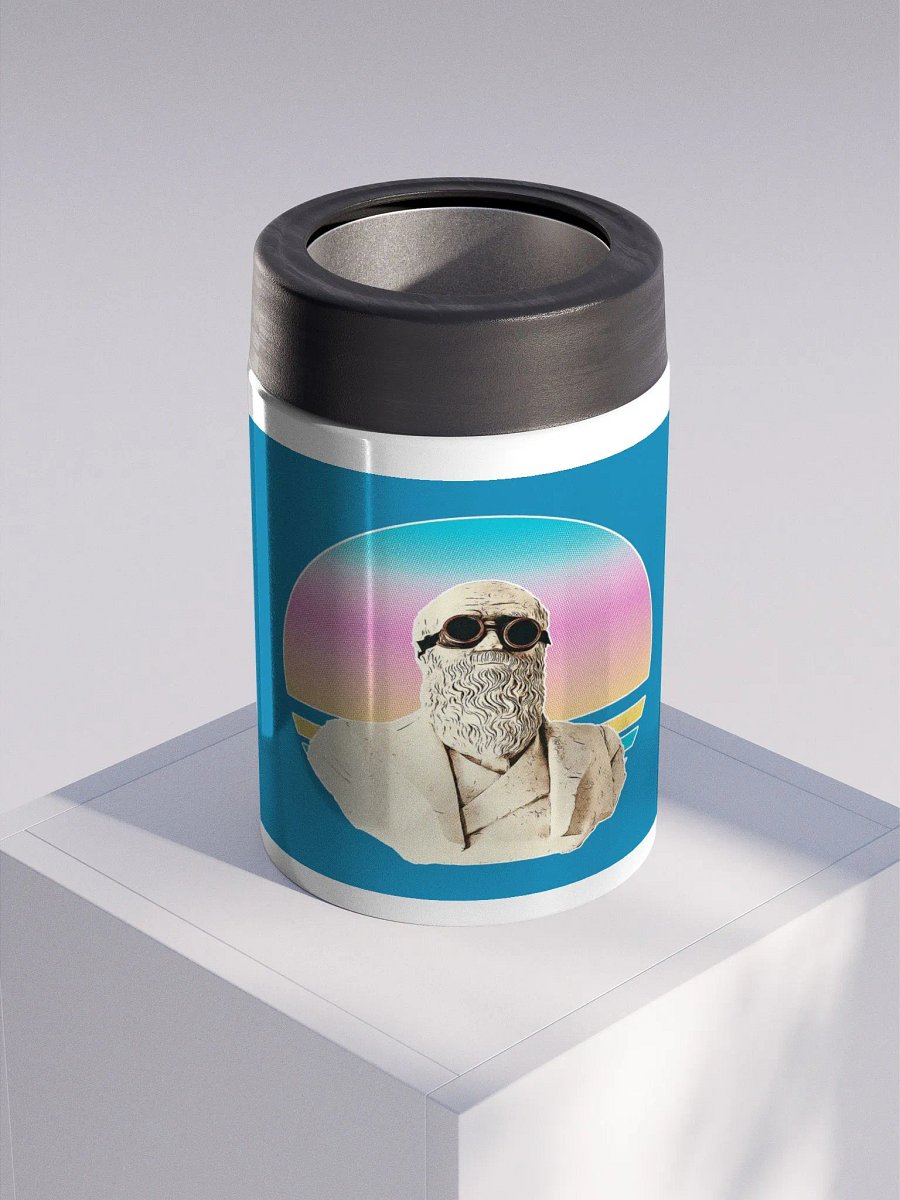 Darwinism Stainless Steel Koozie Blue product image (3)