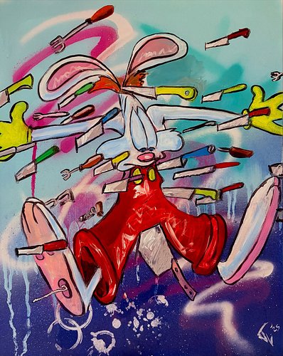 l...forgot to Record me making this
Roger Rabbit painting….

Ever since I was a kid, Who Framed Roger Rabbit was one of my fa...