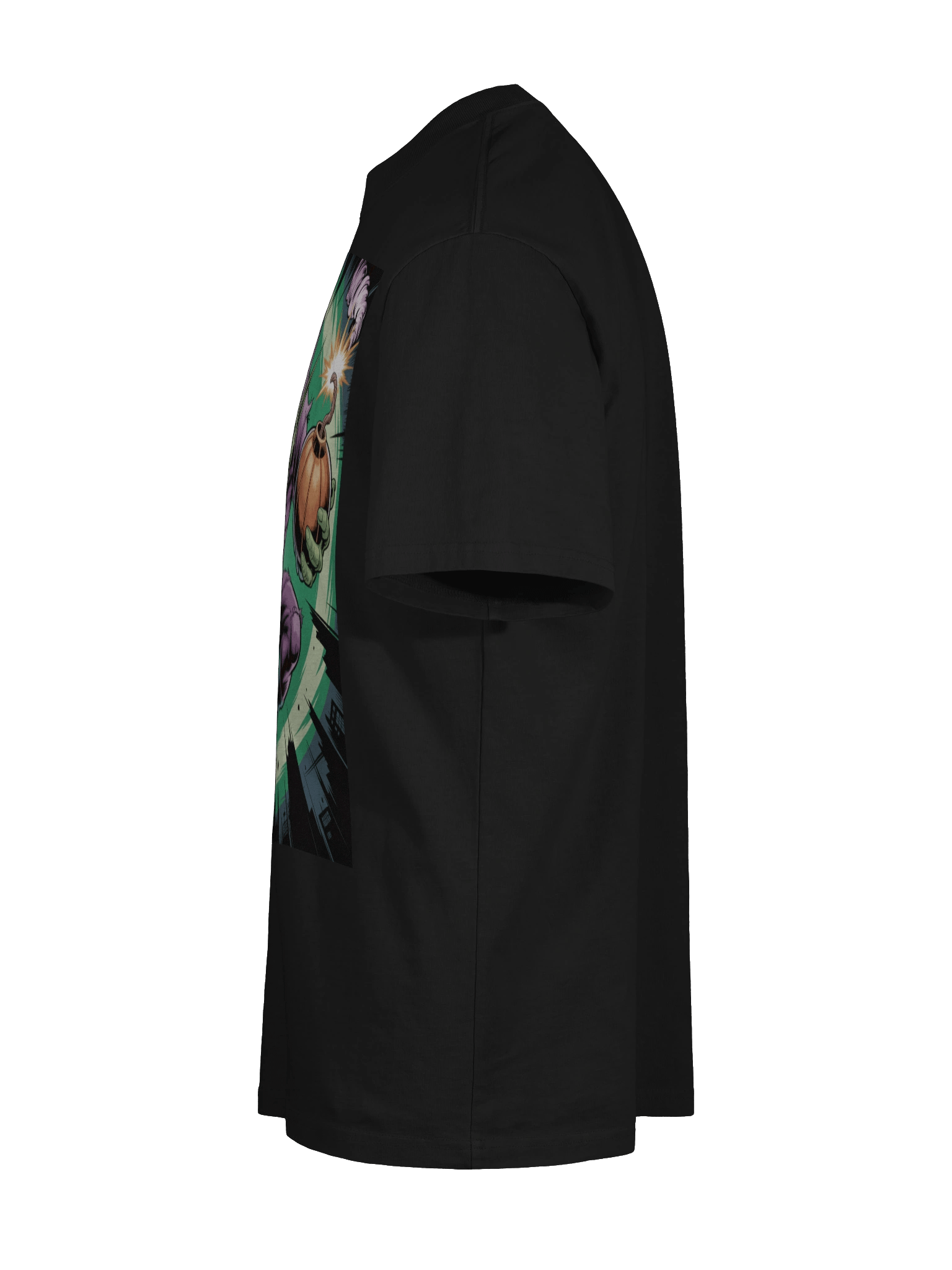 Green Goblin Pumpkin Blitz Oversized Faded T-Shirt – Goblin's Glider Gambit product image (10)