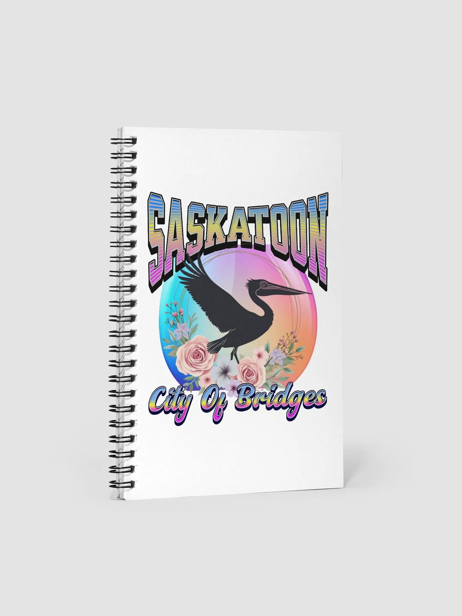 Saskatoon Pelican City of Bridges Notebook product image (1)