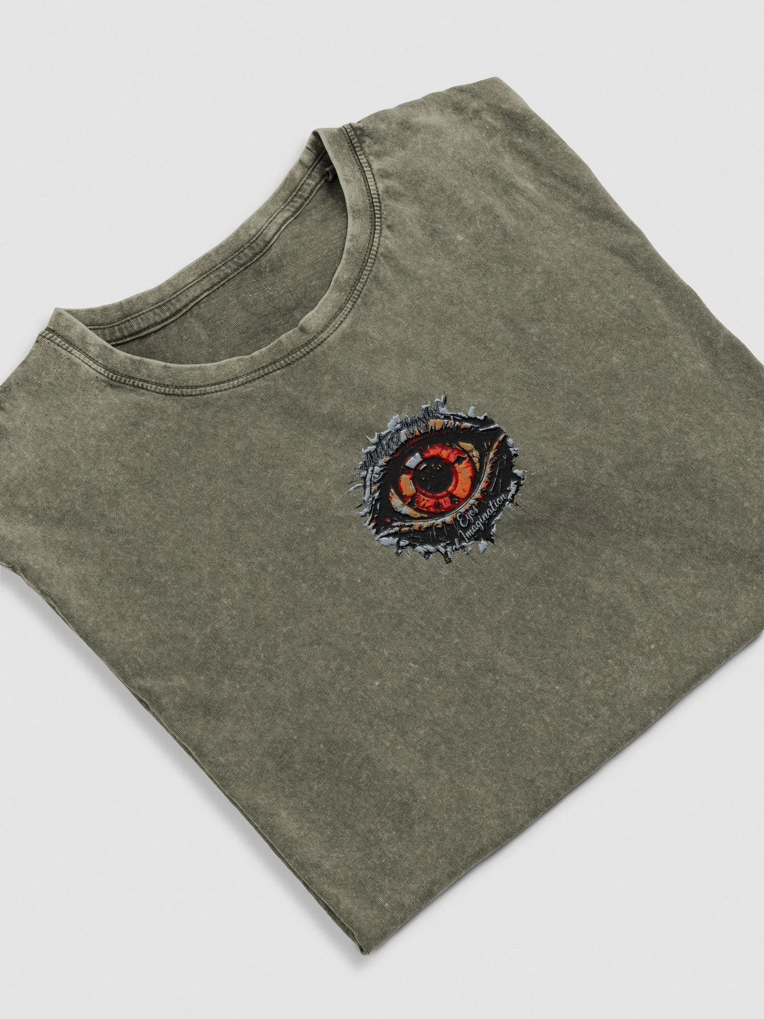 Eyes of Imagination Embroidered Husky Denim Tee product image (1)