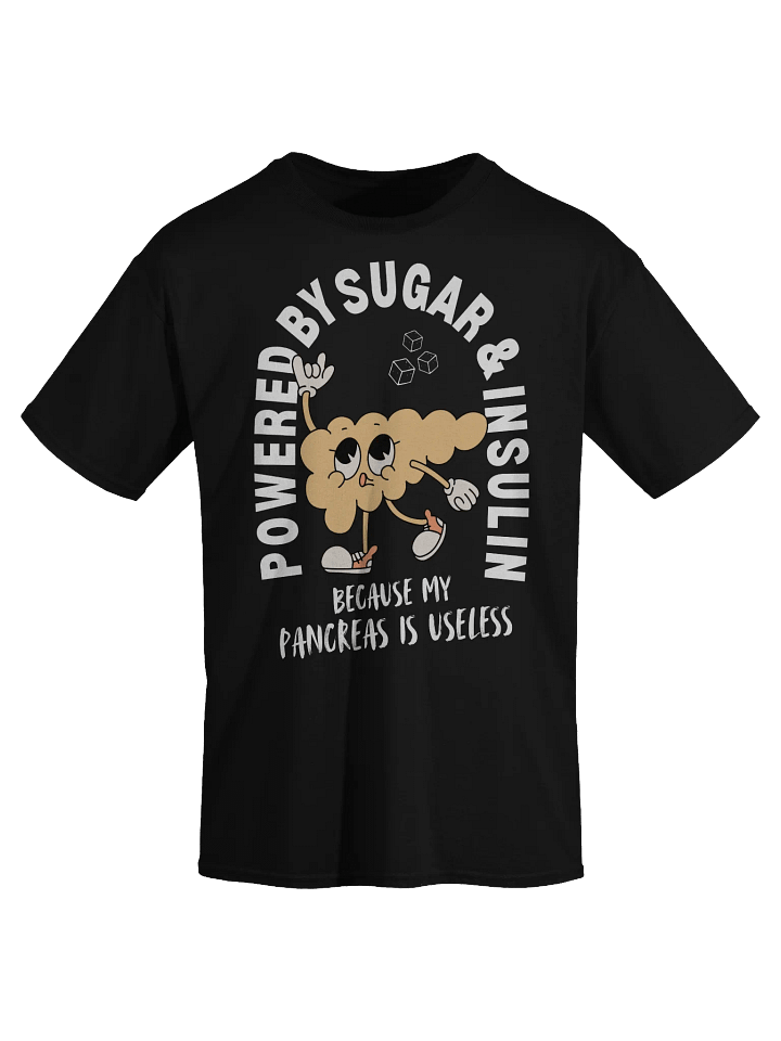Powered By Sugar And Insulin T-Shirt - Dark Color product image (1)