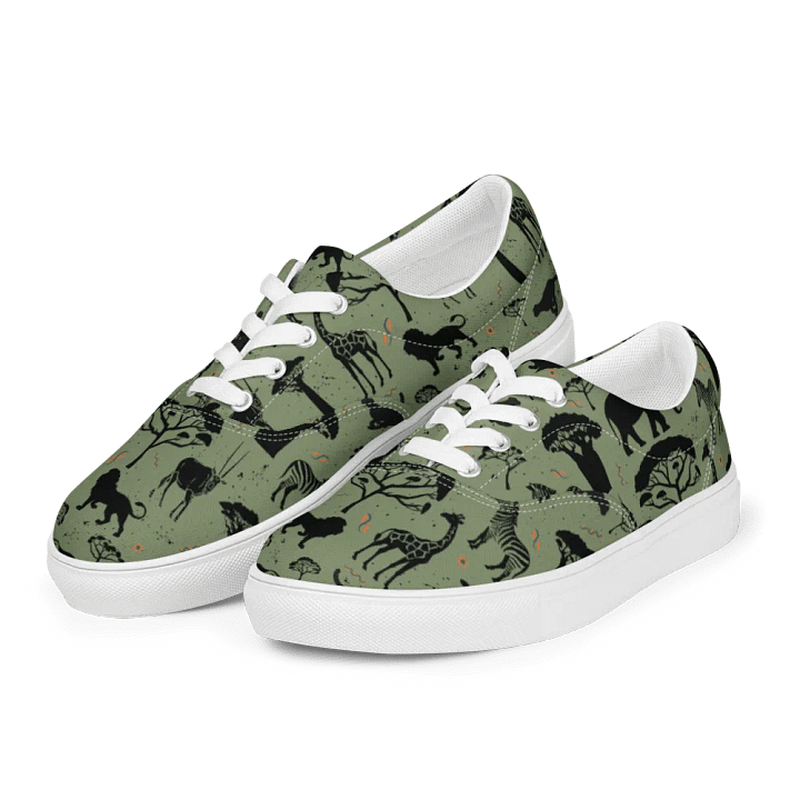 Savanah Wildlife Lace-Up Canvas Shoes product image (1)