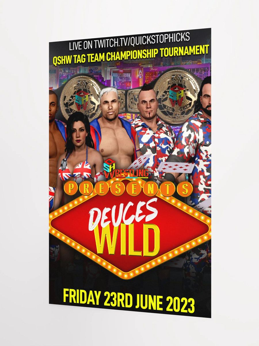 QSHW DEUCES WILD COMMEMORATIVE POSTER product image (3)
