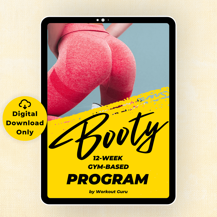 12 Week Gym Booty Workout Plan / Fitness eBook/ Glute Building Workout Plan / Glute Training Program product image (1)