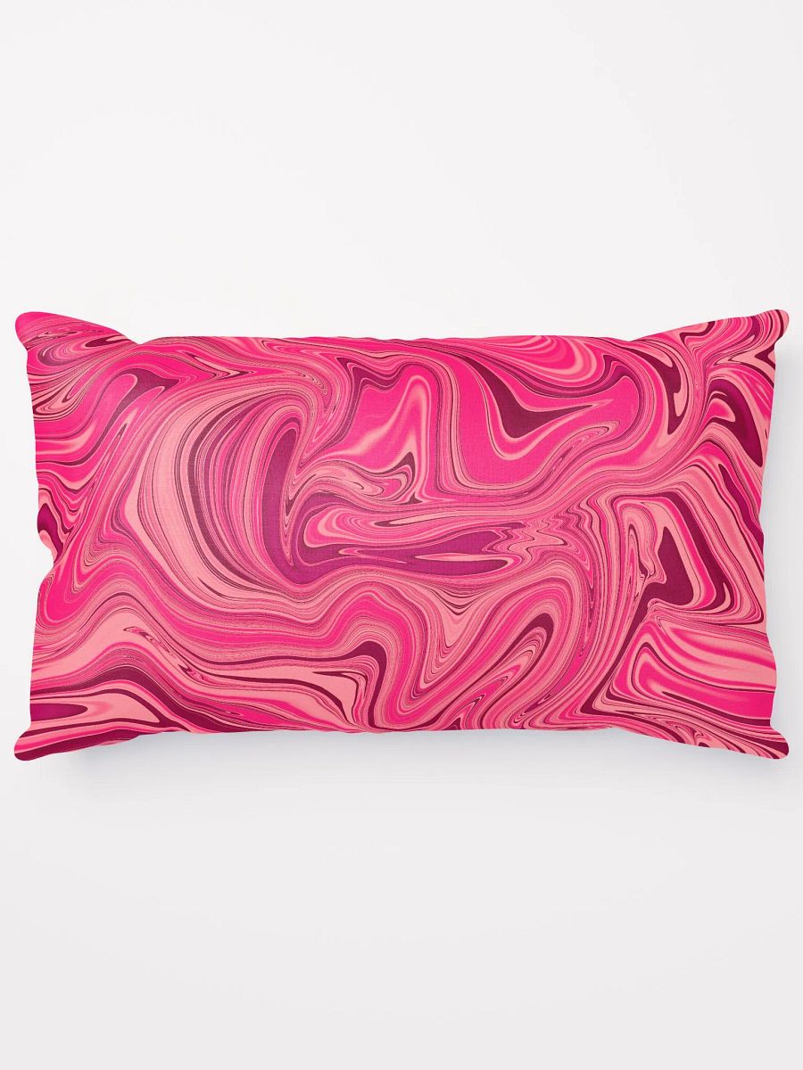Basic Pillow - Shades of Magenta Pink Digital Fluid Art product image (5)