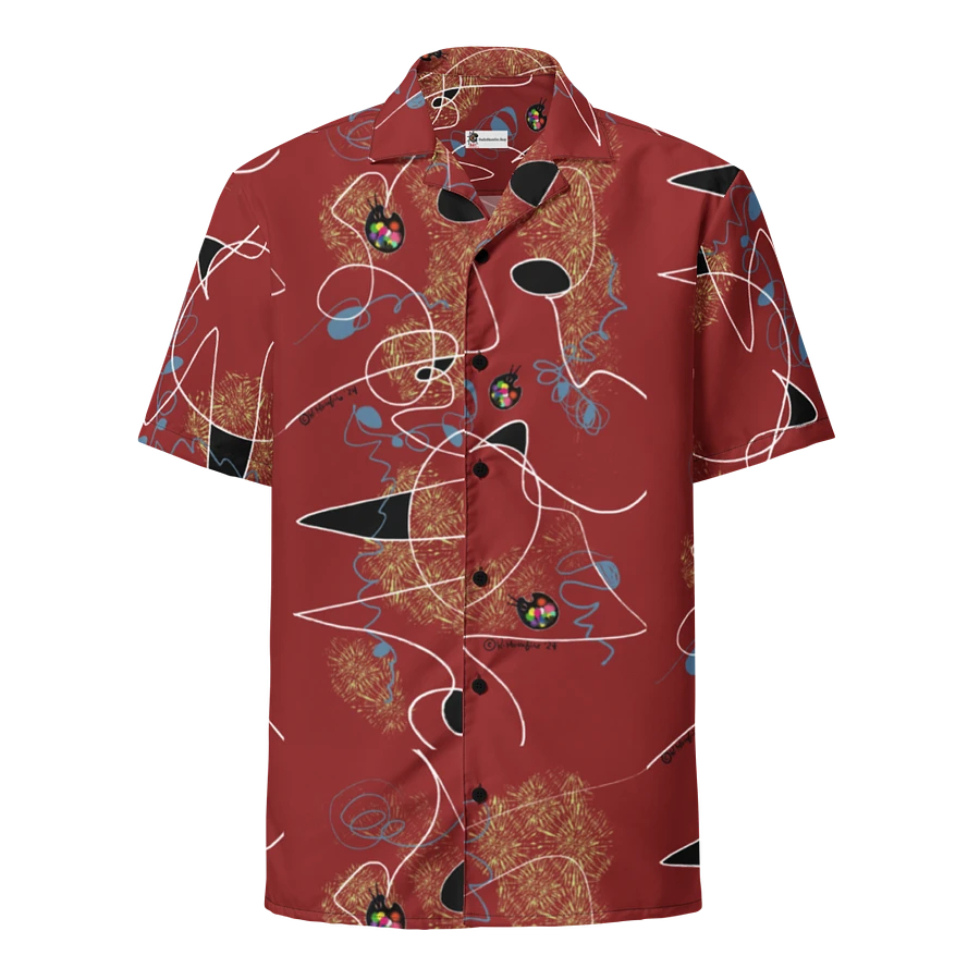 Scribble-Wear #4 Unisex Shirt Hawaiian Style/Tomato Red product image (1)