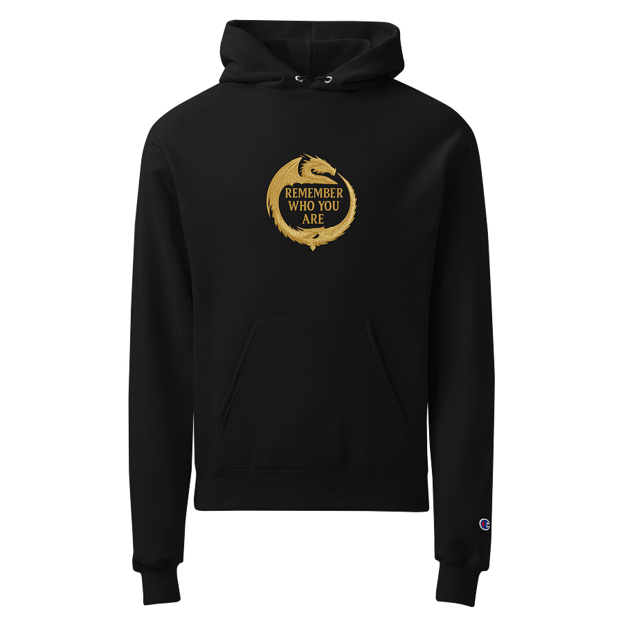 👑 Gold Dragon “Remember Who You Are” Hoodie – (Champion Edition) product image (1)