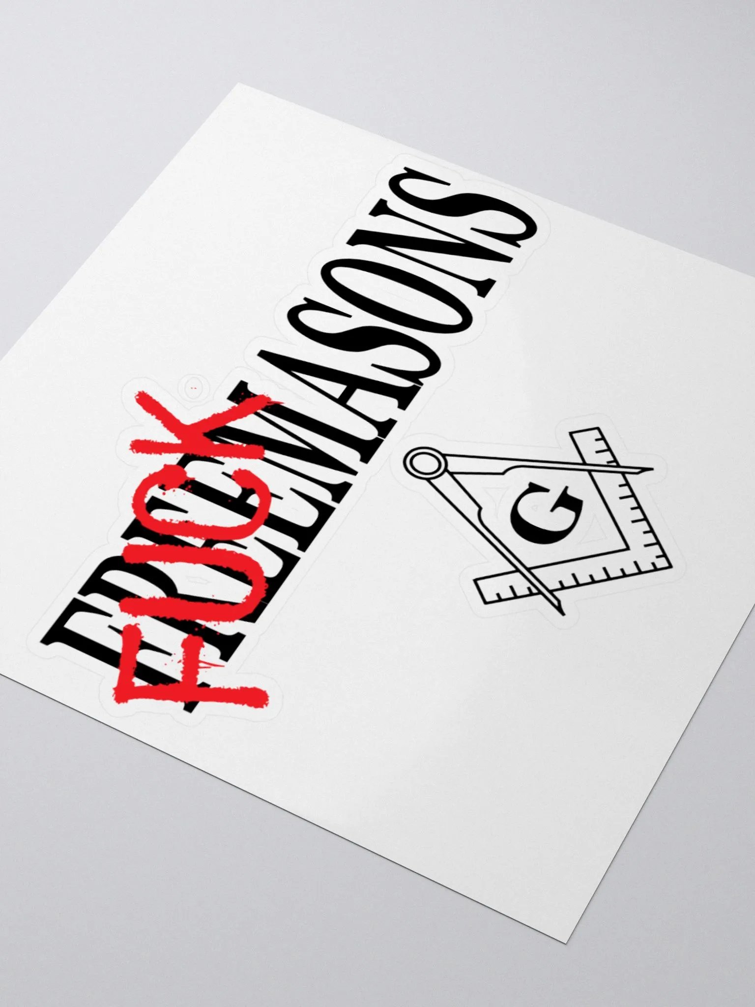 Fuck Masons - Kiss Cut Stickers product image (3)