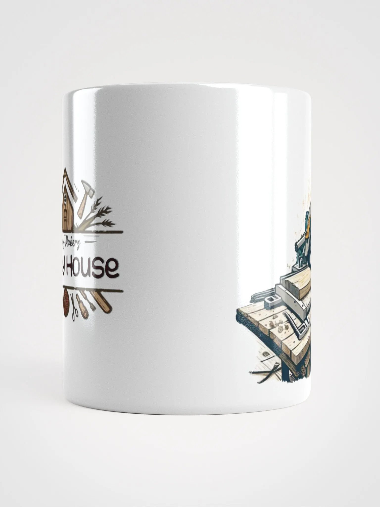 Sawdust is my Glitter | Glossy White Mug product image (15)