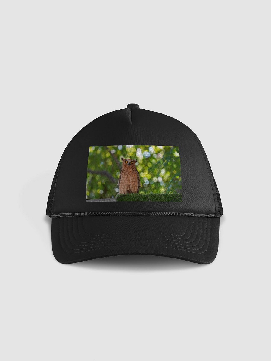 Glowing Eyes Owl Foam Trucker Hat product image (1)